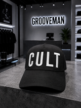 CULT Premium Baseball Hat – Black Streetwear Cap | Grooveman