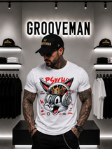 Royal Bunny Chaos Graphic T-Shirt – Grooveman Luxury Streetwear Tee