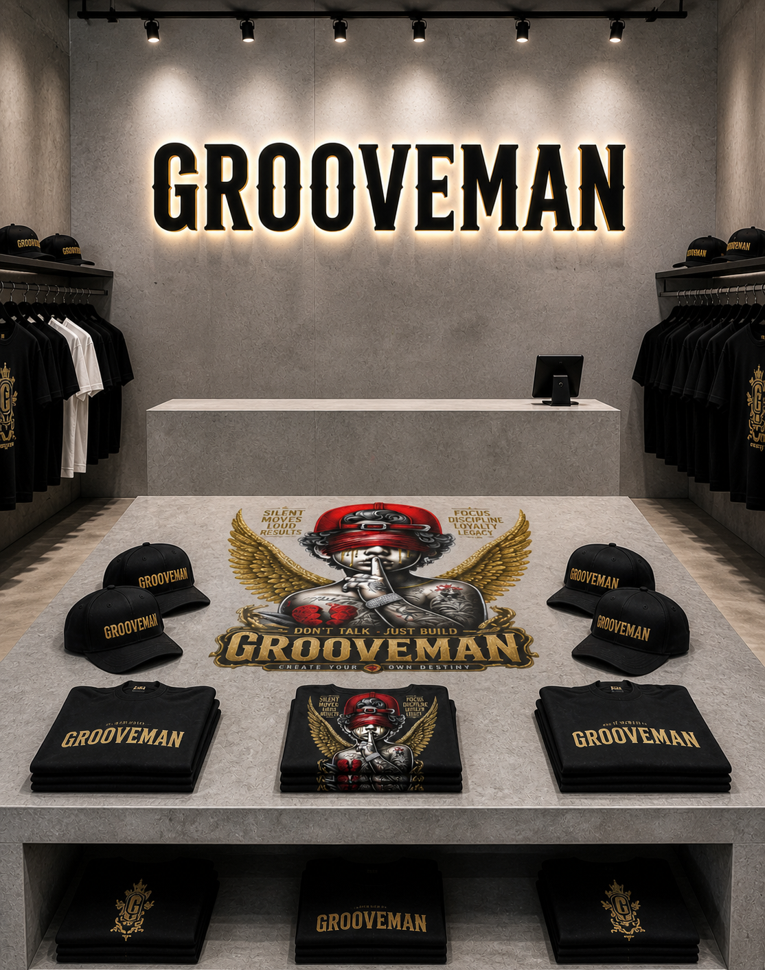 Grooveman “Silent Moves” Graphic T-Shirt – Premium Streetwear Tee