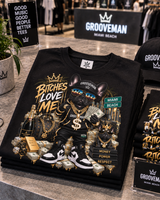 Bitches Love Me Frenchie Miami Streetwear Graphic T-Shirt