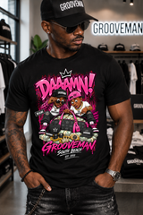 DAAAMN! Pink Miami Streetwear Graphic T-Shirt