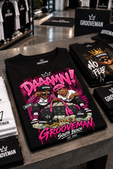 DAAAMN! Pink Miami Streetwear Graphic T-Shirt