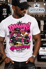 DAAAMN! Pink Miami Streetwear Graphic T-Shirt