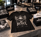 REBEL Skull DJ Graphic T-Shirt – Black Collection | Grooveman