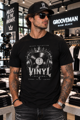 VINYL Built to Spin Black Collection Graphic T-Shirt – Grooveman Miami Beach
