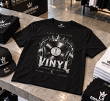 VINYL Built to Spin Black Collection Graphic T-Shirt – Grooveman Miami Beach
