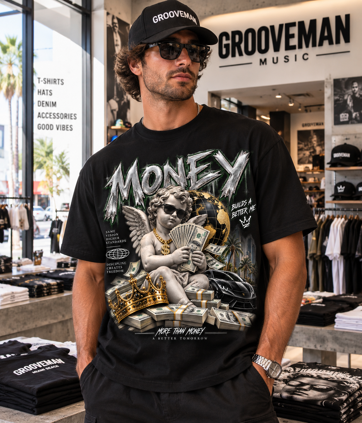 Money Cherub Graphic T-Shirt – Luxury Streetwear Tee