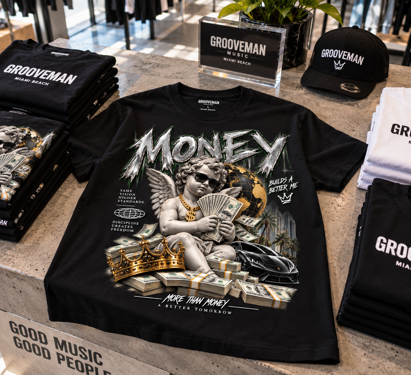 Money Cherub Graphic T-Shirt – Luxury Streetwear Tee