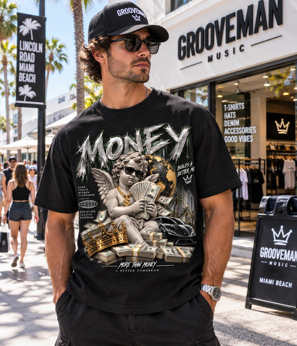 Money Cherub Graphic T-Shirt – Luxury Streetwear Tee