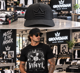 Grooveman Crown 5-Panel Snapback Hat – 3D Embroidered