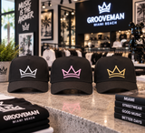 Grooveman Crown 5-Panel Snapback Hat – 3D Embroidered