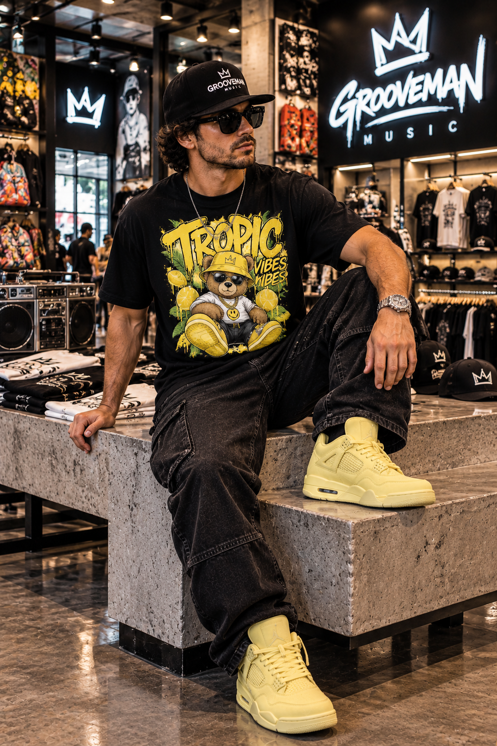 Tropic Vibes Graphic T-Shirt – Made to Match Lemonade Sneakers