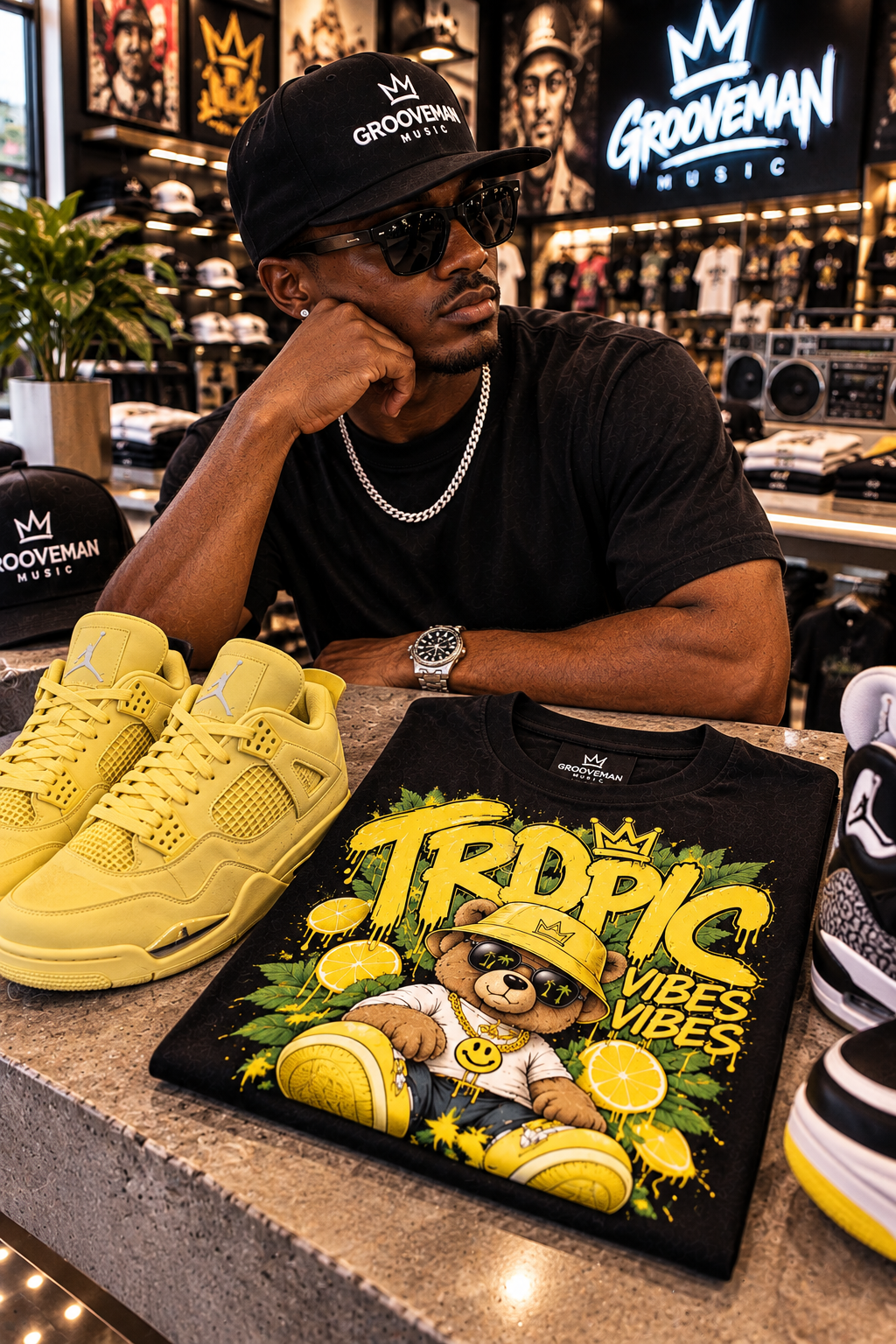 Tropic Vibes Graphic T-Shirt – Made to Match Lemonade Sneakers