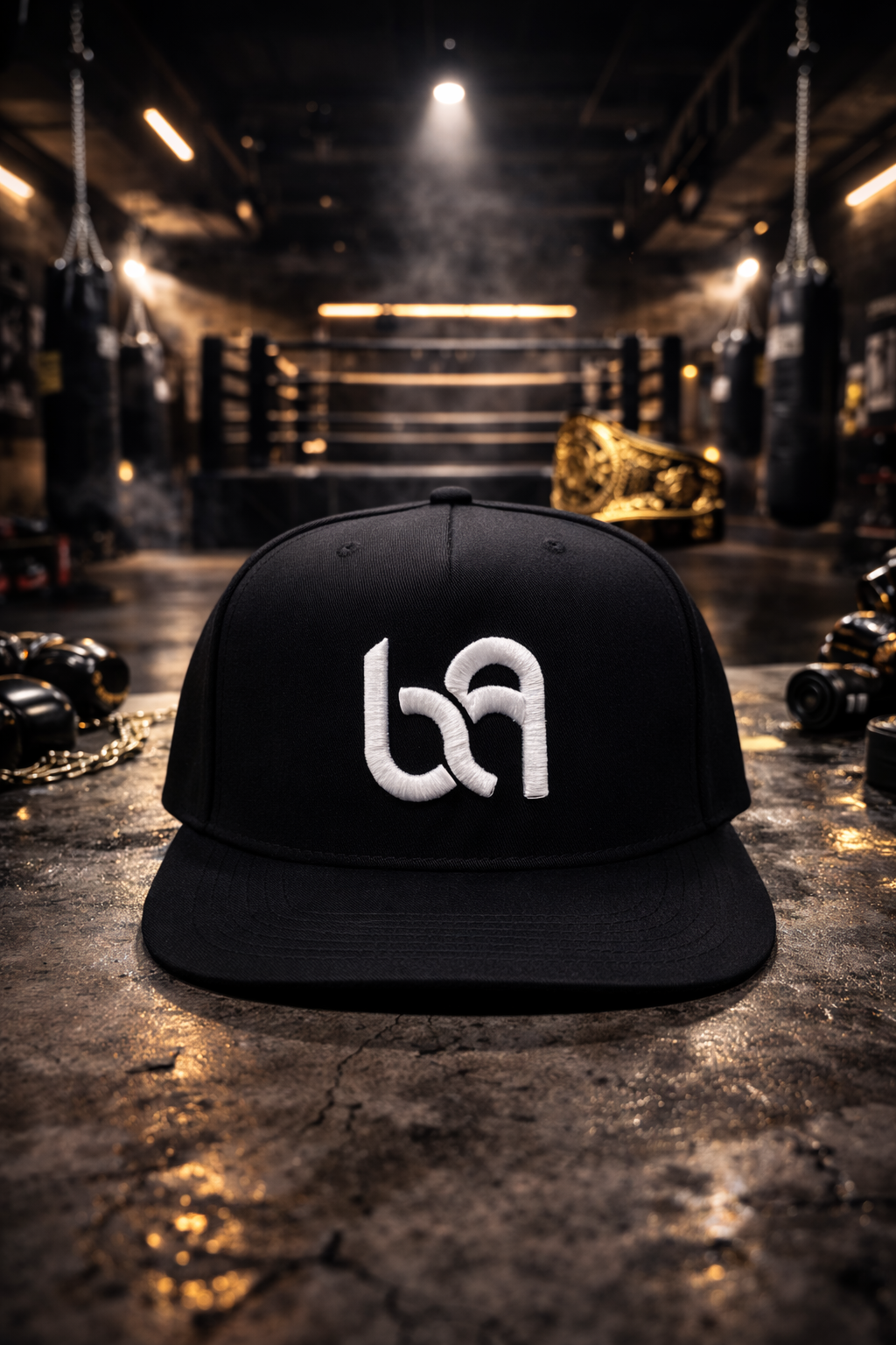 Benavidez Athletics BA Logo Performance Snapback – Black