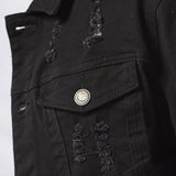 Jet Black Denim Jacket