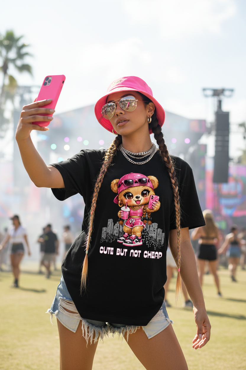 Cute But Not Cheap Crop Top | Exclusive Grooveman Music Women’s Streetwear Tee