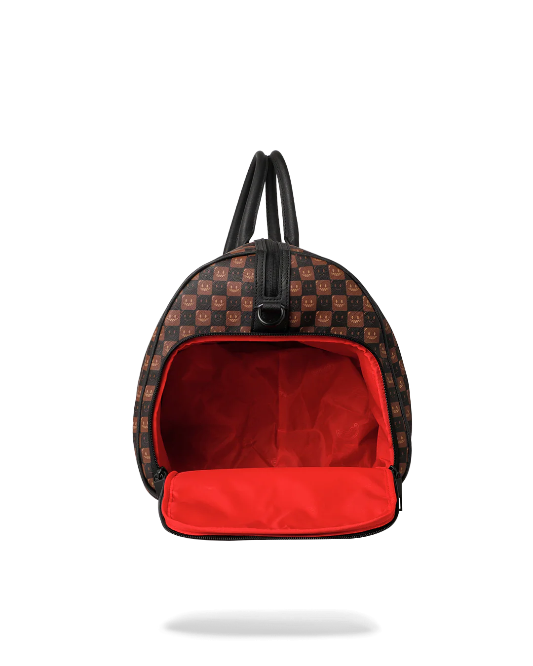 Sprayground  | Shark in Paris WTF Bubbly Brown Check Large Duffle