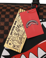 Sprayground  | Shark in Paris WTF Bubbly Brown Check Large Duffle
