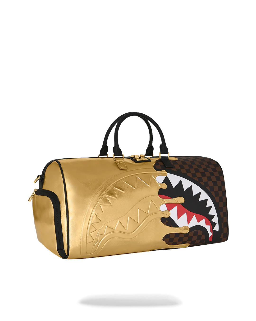 Sprayground  | Shark in Paris Gold Drip Large Duffle