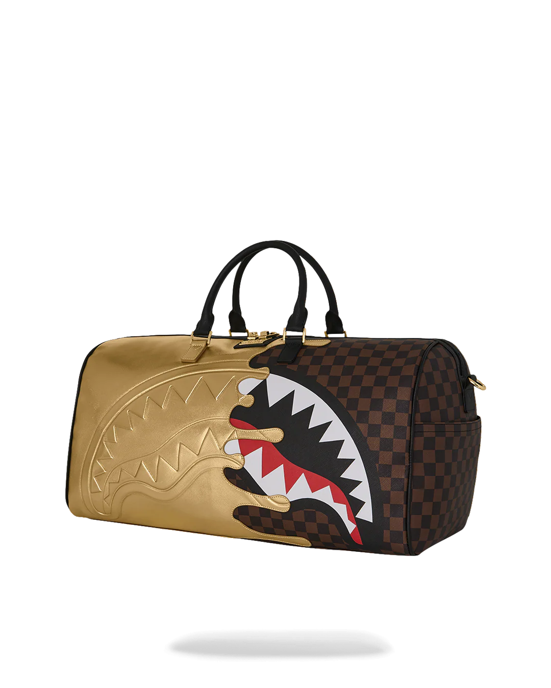 Sprayground  | Shark in Paris Gold Drip Large Duffle