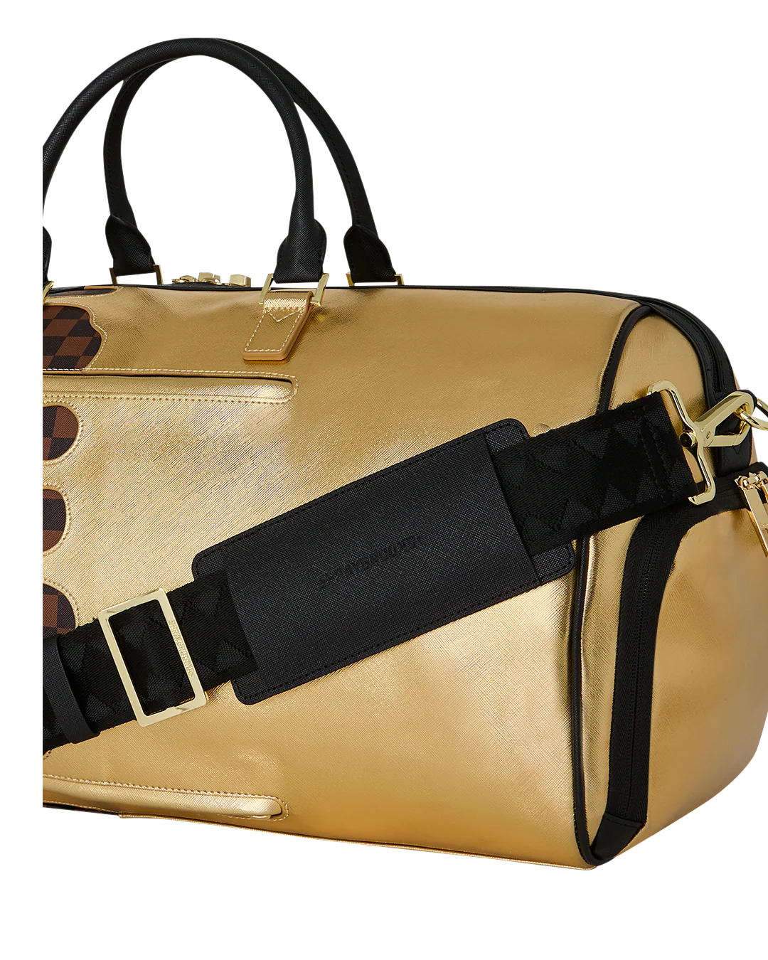 Sprayground  | Shark in Paris Gold Drip Large Duffle