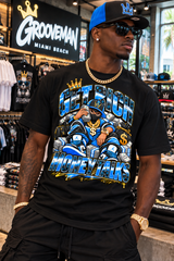 Get Rich Money Talks University Blue Graphic T-Shirt – Sneaker Matching Streetwear