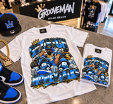 Get Rich Money Talks University Blue Graphic T-Shirt – Sneaker Matching Streetwear