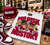 No Risk No Story Burgundy Graphic T-Shirt – Streetwear Made to Match