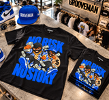 No Risk No Story Royal Blue Graphic T-Shirt – Streetwear Made to Match