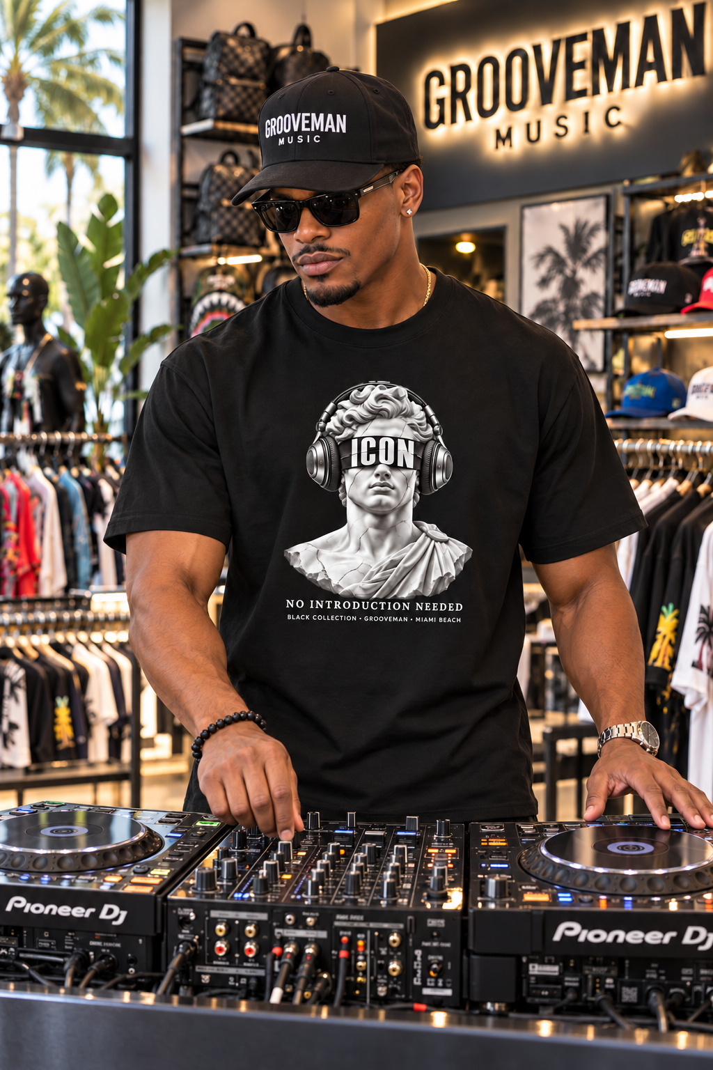 ICON Headphones Graphic T-Shirt | Black Collection – Grooveman