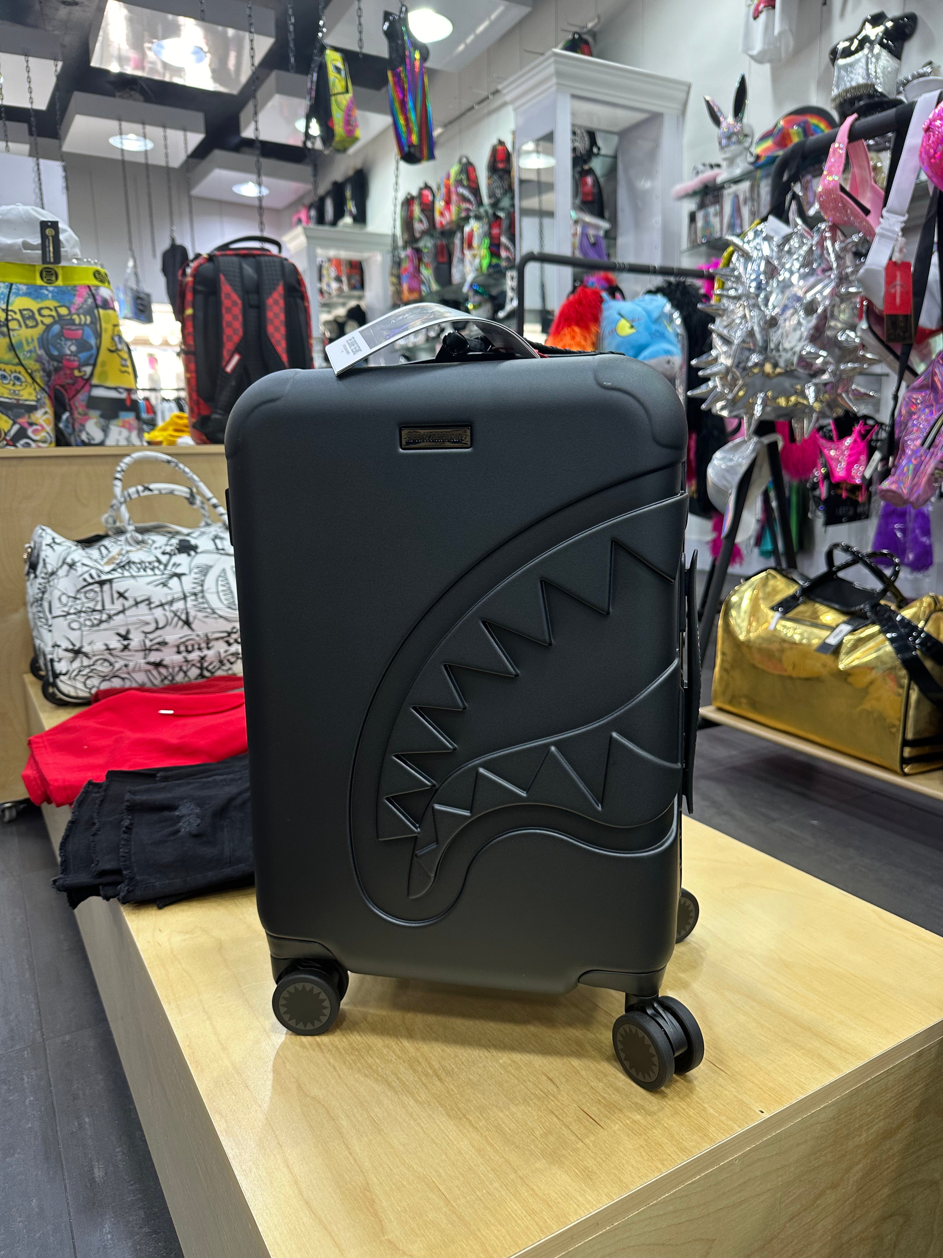 Sprayground Sharknautics Gunmetal Carry On Hardshell Luggage - Grooveman Music