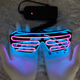 LED FLASH Shutter Glasses