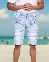 Men's Patchwork Denim Short