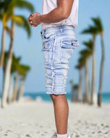 Men's Patchwork Denim Short