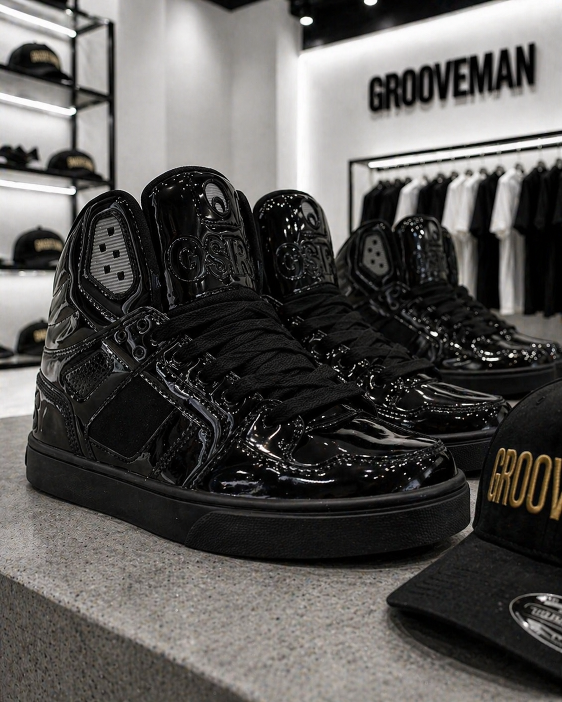 Osiris CLONE BLACK/PATENT/SILVER