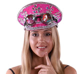 Pink Captain Hat with Goggles