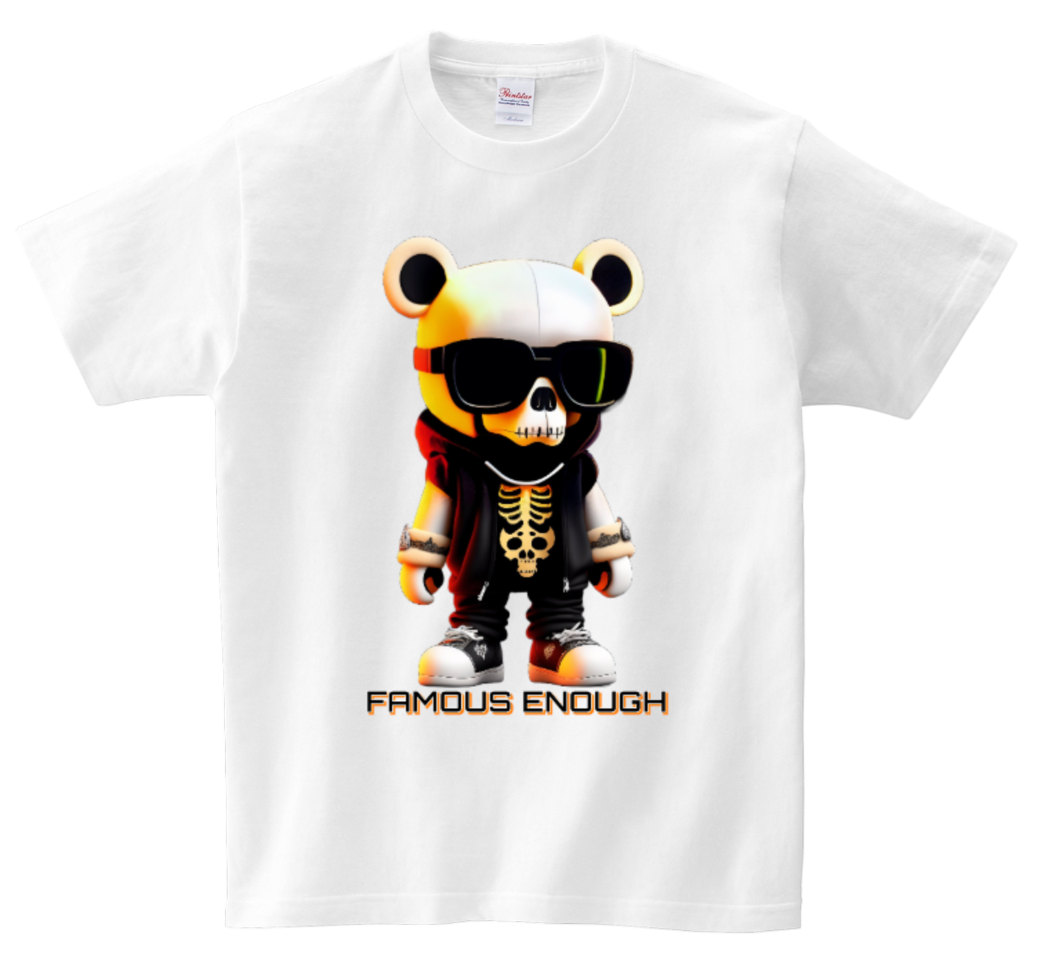 Skull Famous Enough AI T-Shirts DTG