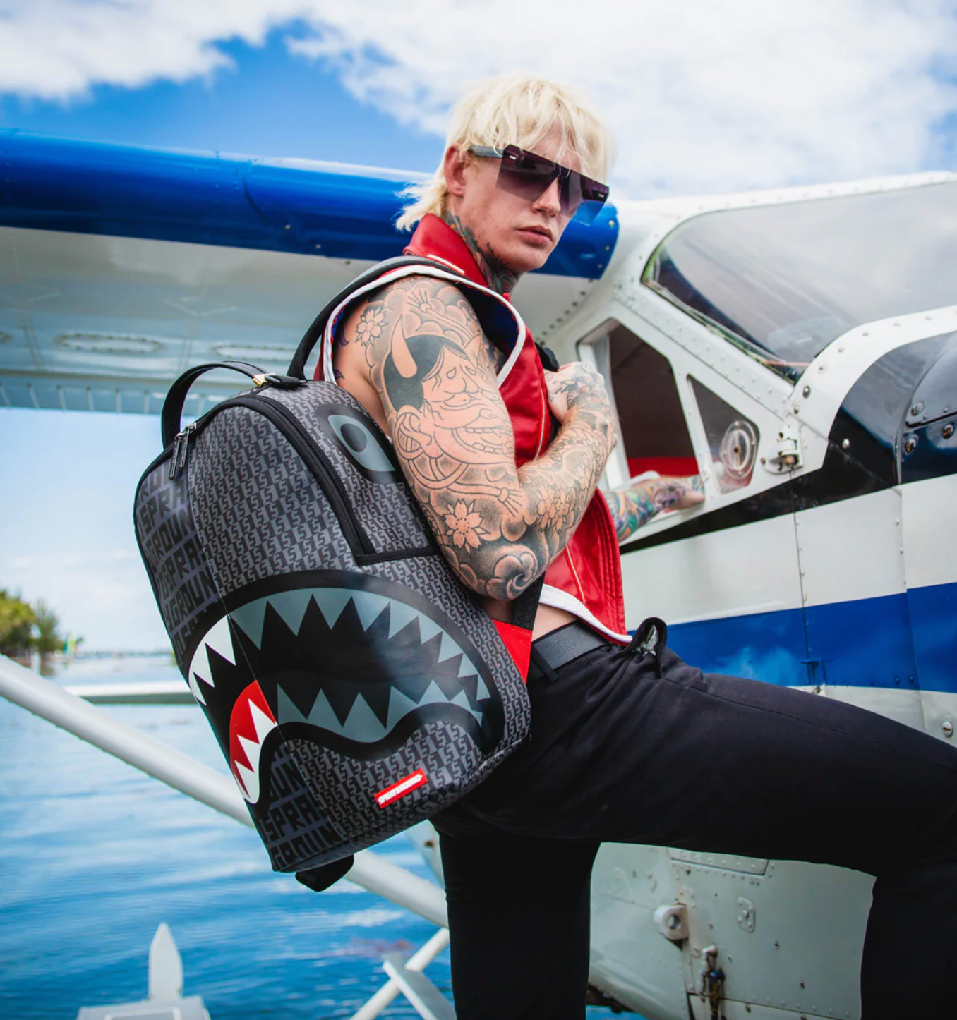 Sprayground | Sharkfinity Stealth Pilot Black Backpack