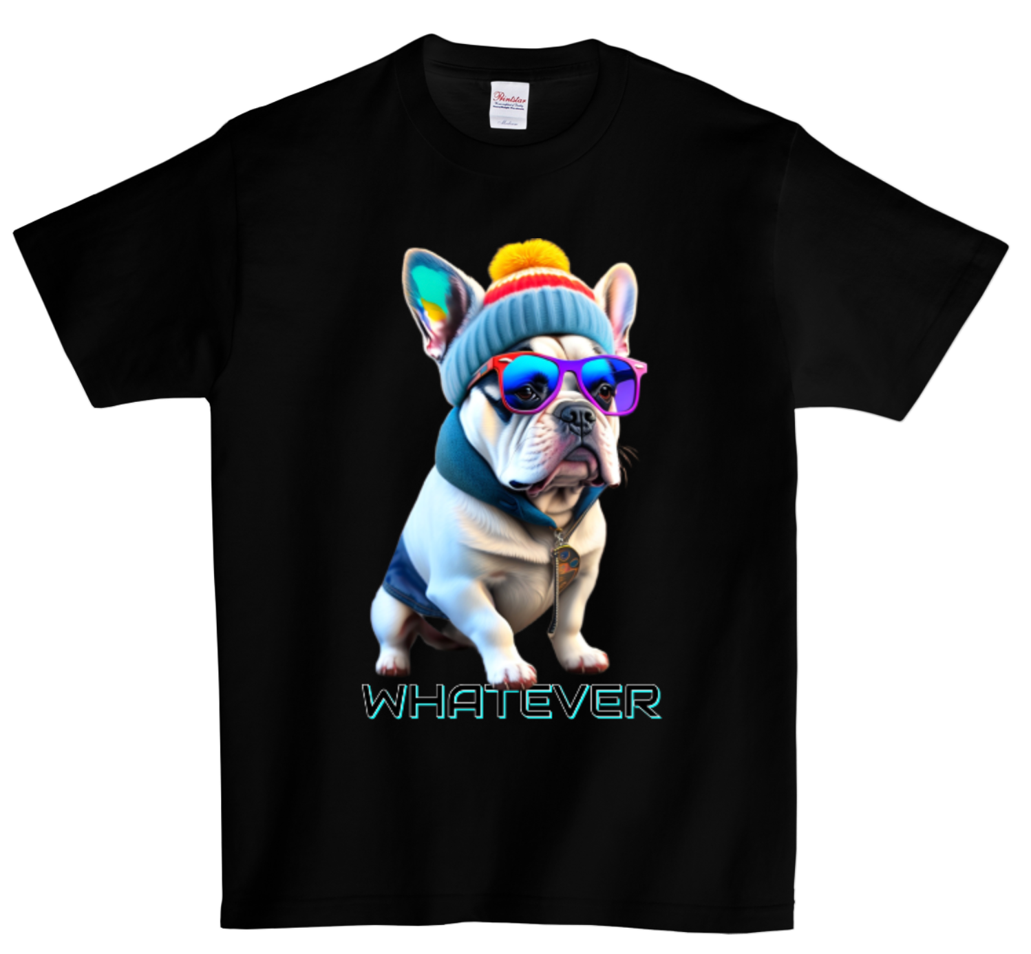 Frenchie White Whatever T-Shirts | Grooveman Music