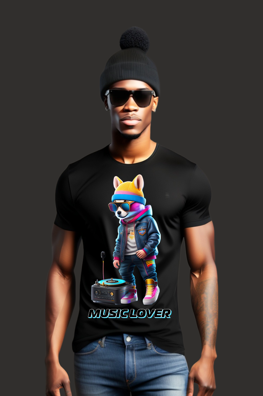 Bunny Music Lover T-Shirts | Grooveman Music