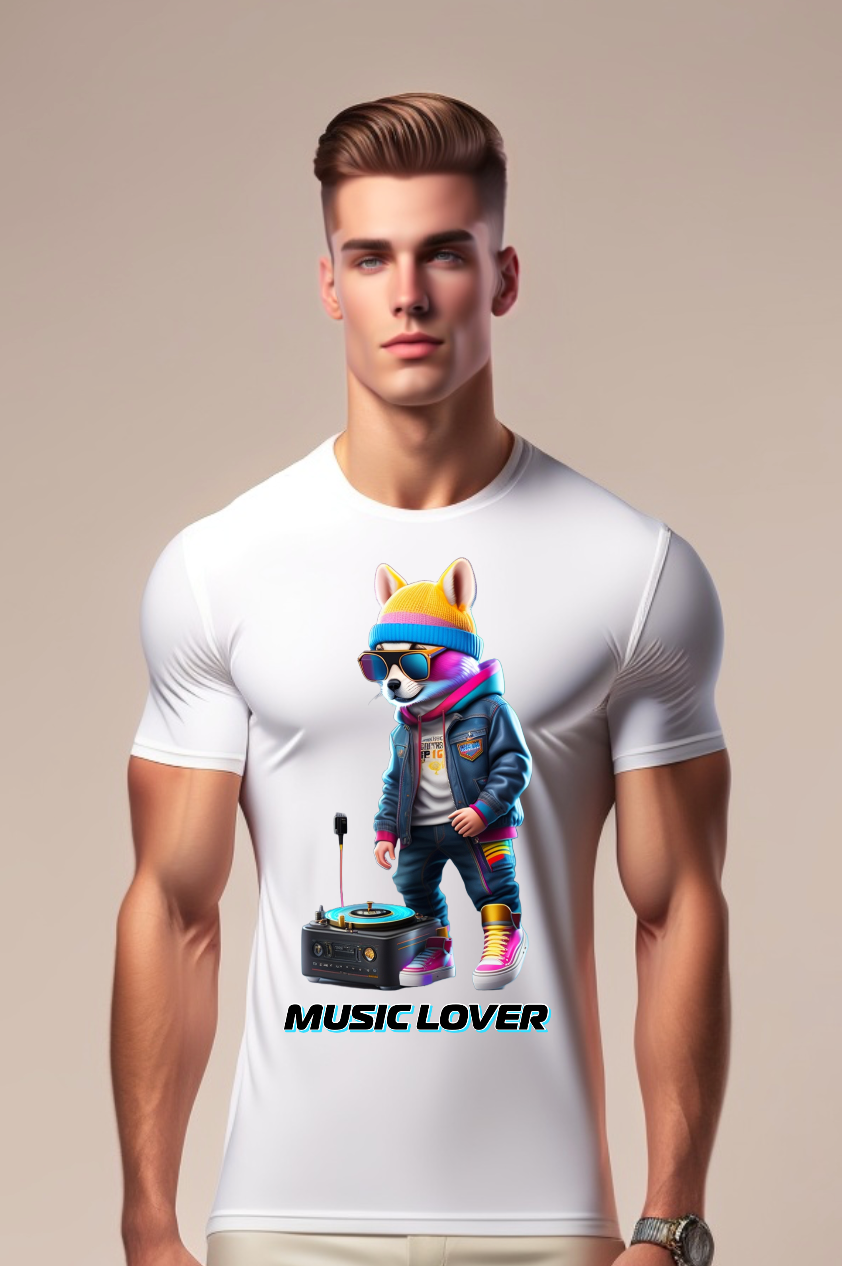 Bunny Music Lover T-Shirts | Grooveman Music