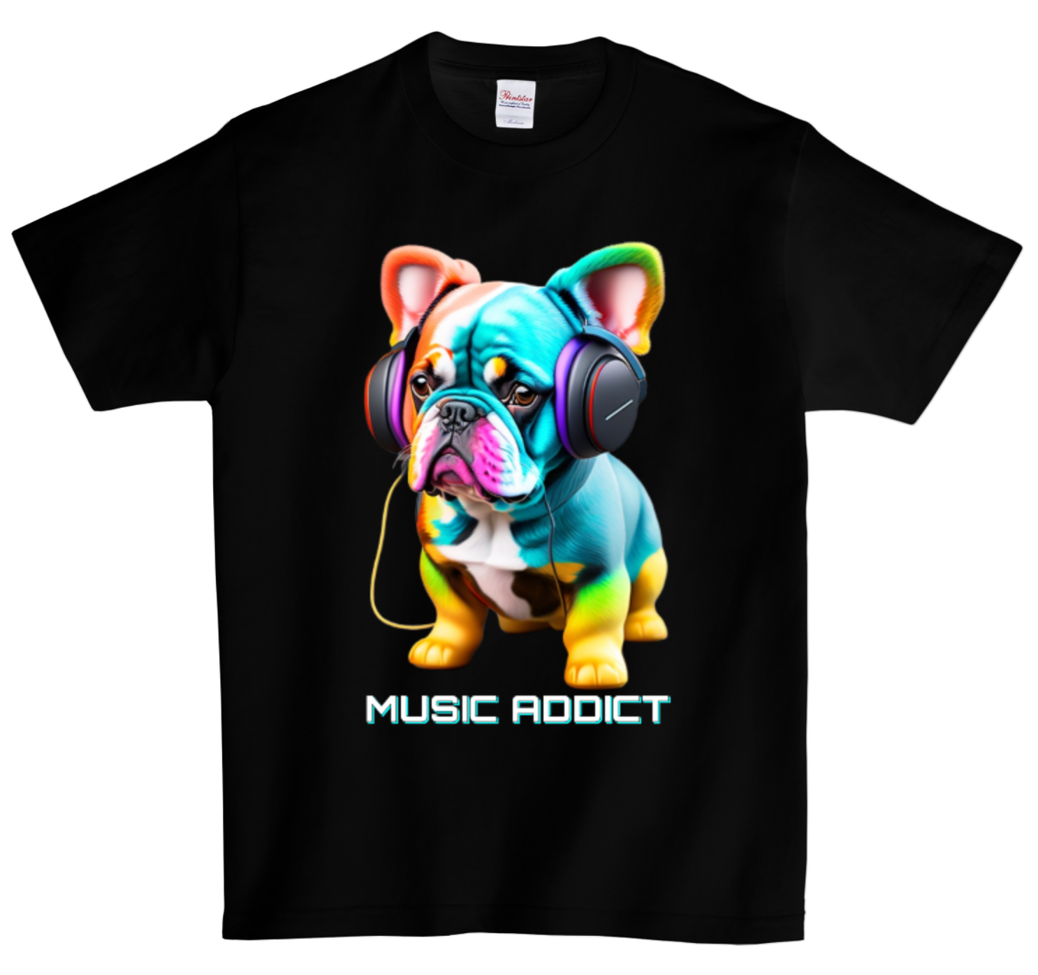 Frenchie Music Addict T-Shirts | Grooveman Music