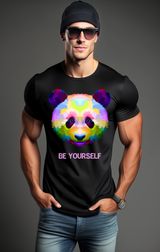 Panda Colorful Be Yourself T-Shirts | Grooveman Music