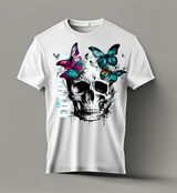 Skull with Butterflies T-Shirts | Grooveman Music