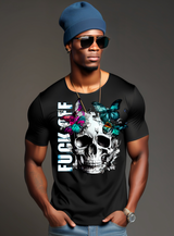 Skull with Butterflies T-Shirts | Grooveman Music - Grooveman Music