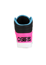 Osiris Clone Black Pink Cyan Sneakers - Men