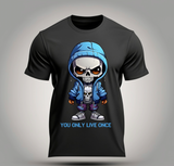 Skull Boy You Only Live Once T-Shirts | Grooveman Music