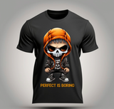 Skull Boy Perfect is Boring T-Shirts | Grooveman Music