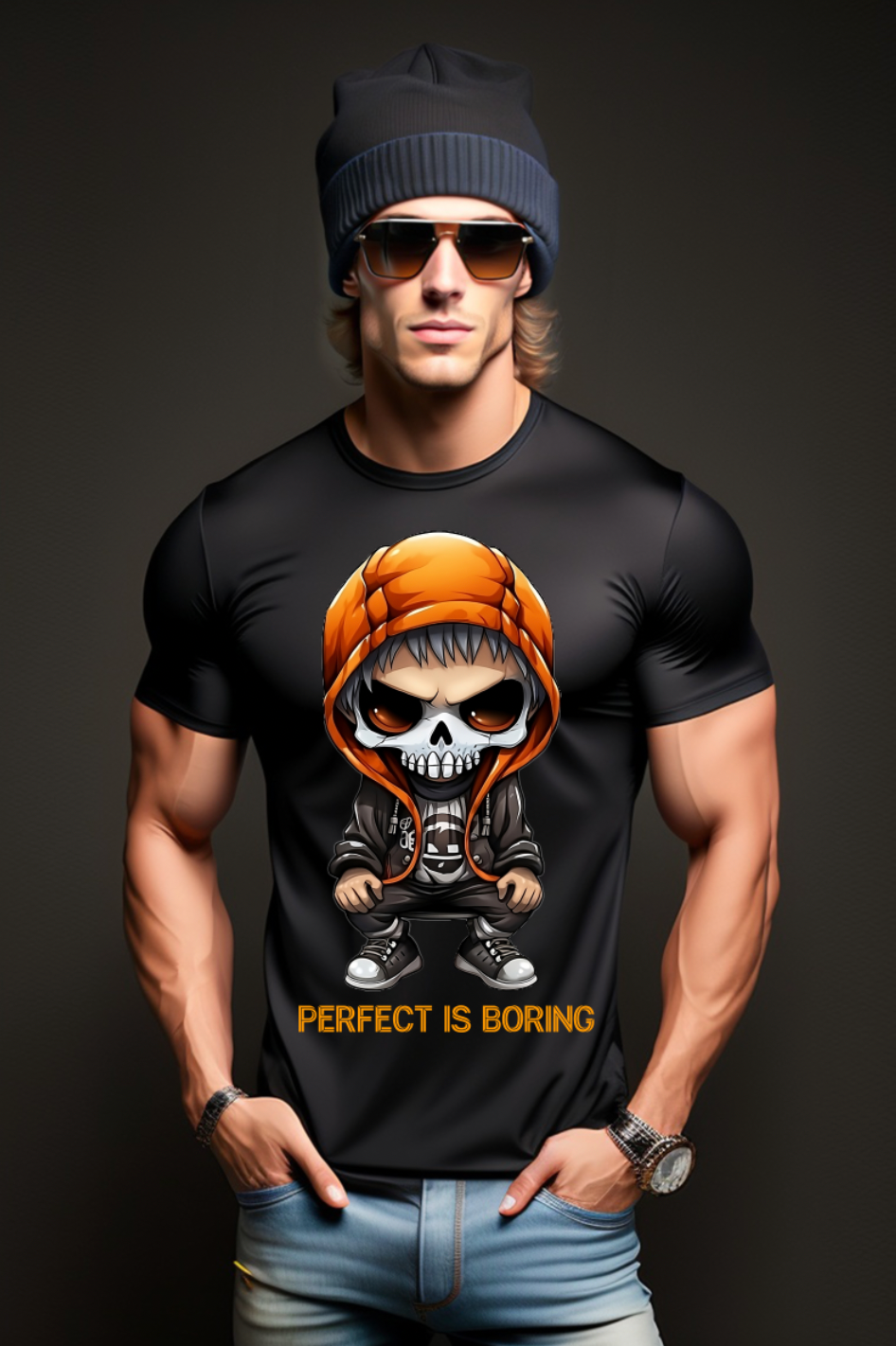 Skull Boy Perfect is Boring T-Shirts | Grooveman Music