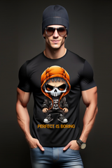 Skull Boy Perfect is Boring T-Shirts | Grooveman Music